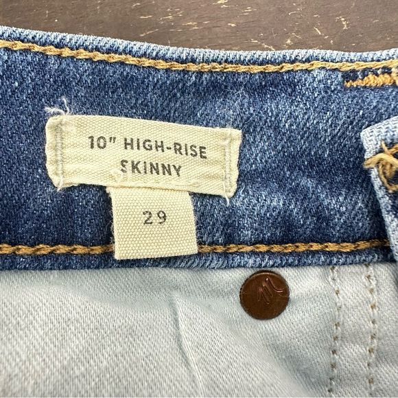 Madewell 10” High Rise Skinny Jeans 29 - Picture 6 of 6